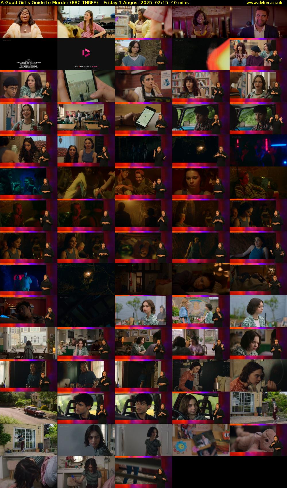 A Good Girl's Guide to Murder (BBC THREE) Friday 1 August 2025 02:15 - 02:55