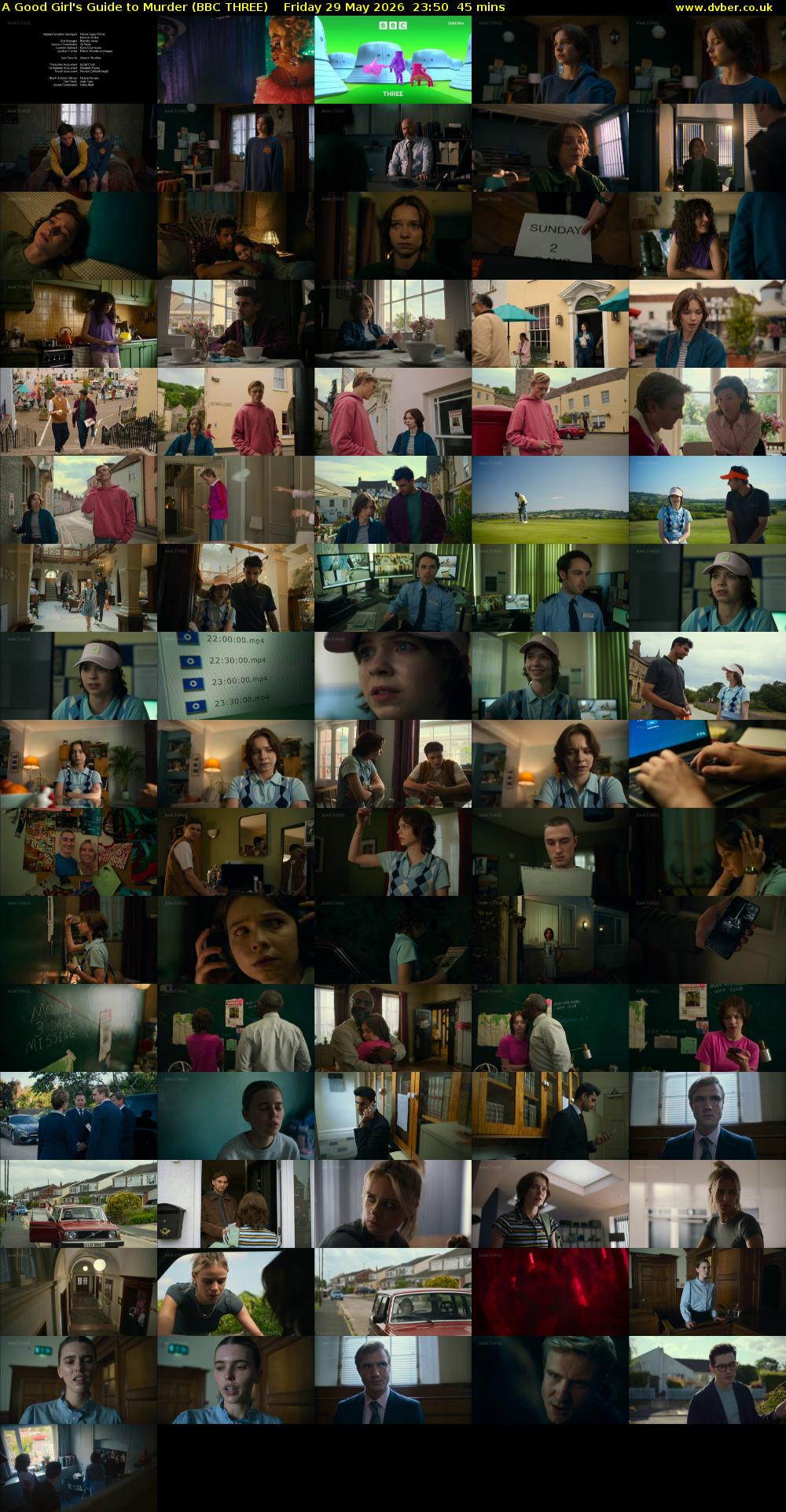 A Good Girl's Guide to Murder (BBC THREE) Friday 29 May 2026 23:50 - 00:35