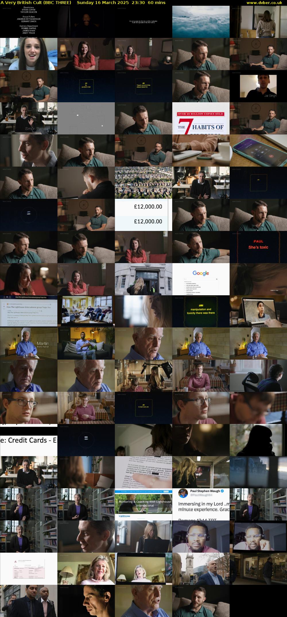 A Very British Cult (BBC THREE) Sunday 16 March 2025 23:30 - 00:30