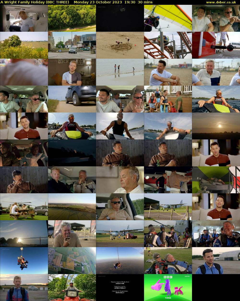 A Wright Family Holiday (BBC THREE) Monday 23 October 2023 19:30 - 20:00