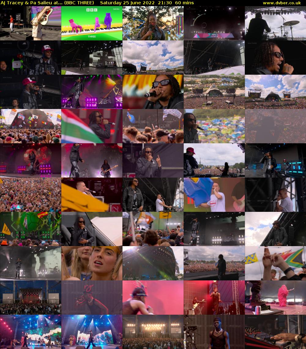 AJ Tracey & Pa Salieu at... (BBC THREE) Saturday 25 June 2022 21:30 - 22:30