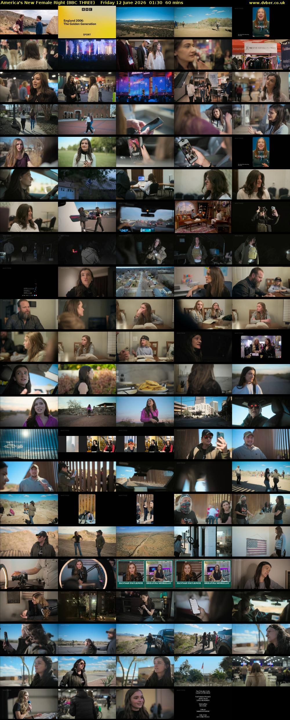 America's New Female Right (BBC THREE) Friday 12 June 2026 01:30 - 02:30