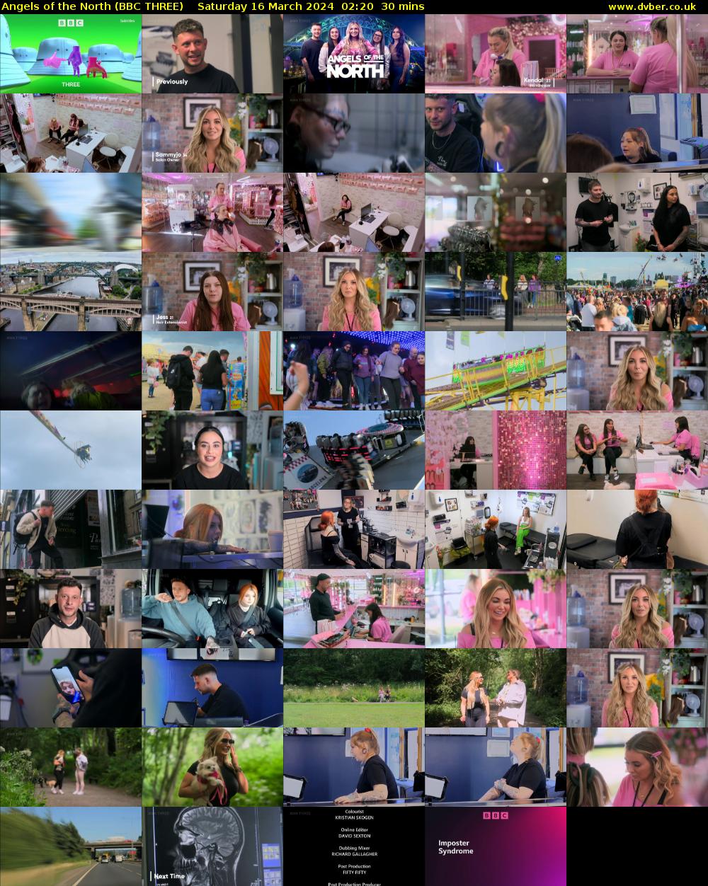 Angels of the North (BBC THREE) Saturday 16 March 2024 02:20 - 02:50