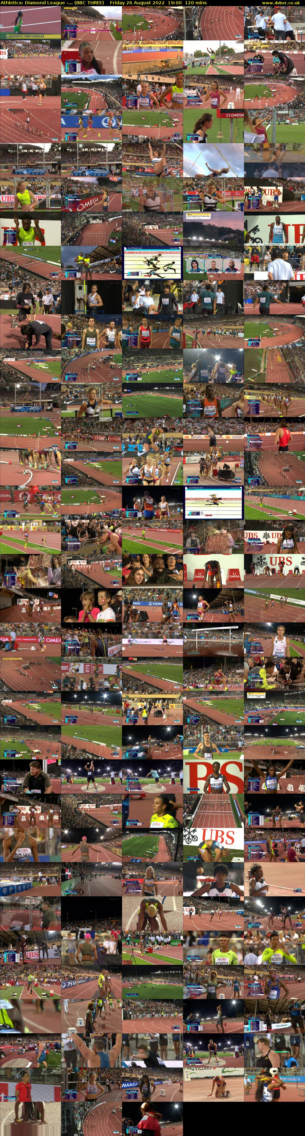 Athletics: Diamond League -... (BBC THREE) Friday 26 August 2022 19:00 - 21:00