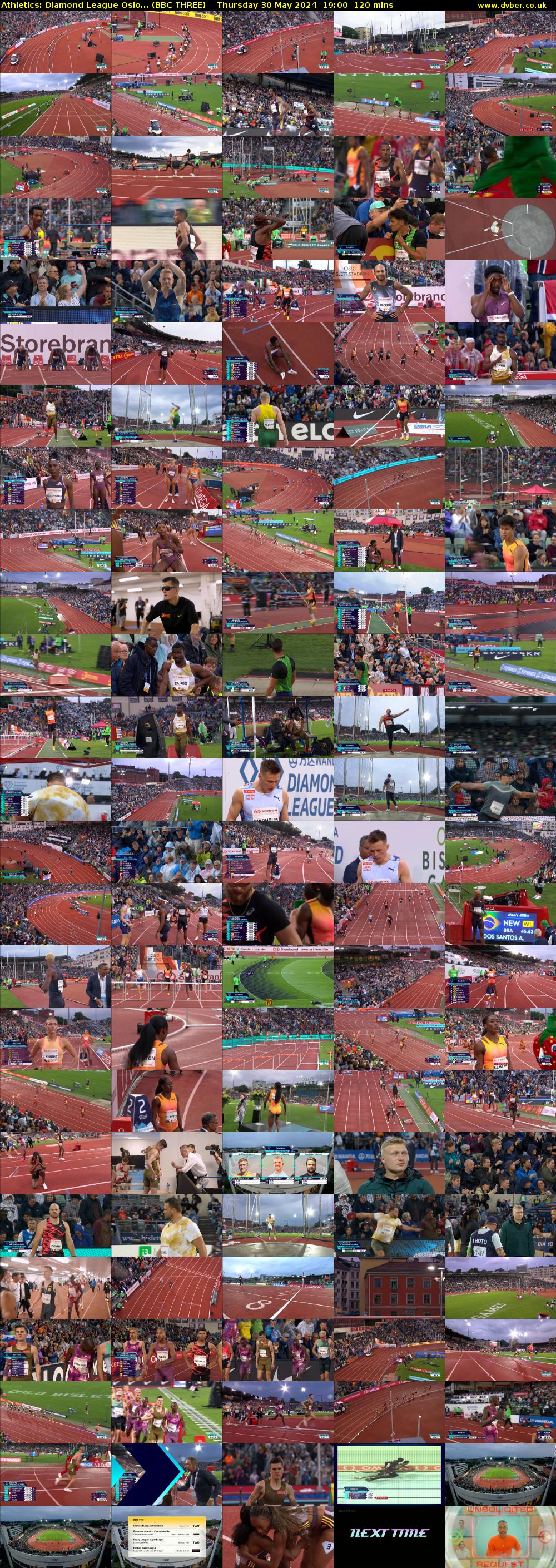 Athletics: Diamond League Oslo... (BBC THREE) Thursday 30 May 2024 19:00 - 21:00