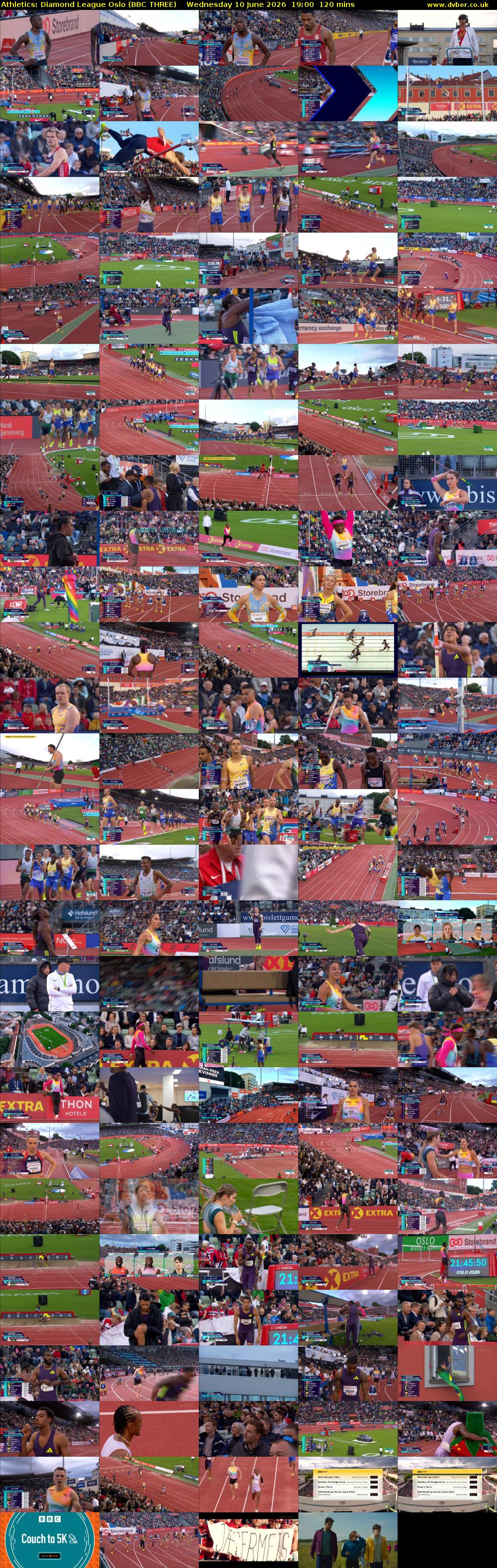 Athletics: Diamond League Oslo (BBC THREE) Wednesday 10 June 2026 19:00 - 21:00
