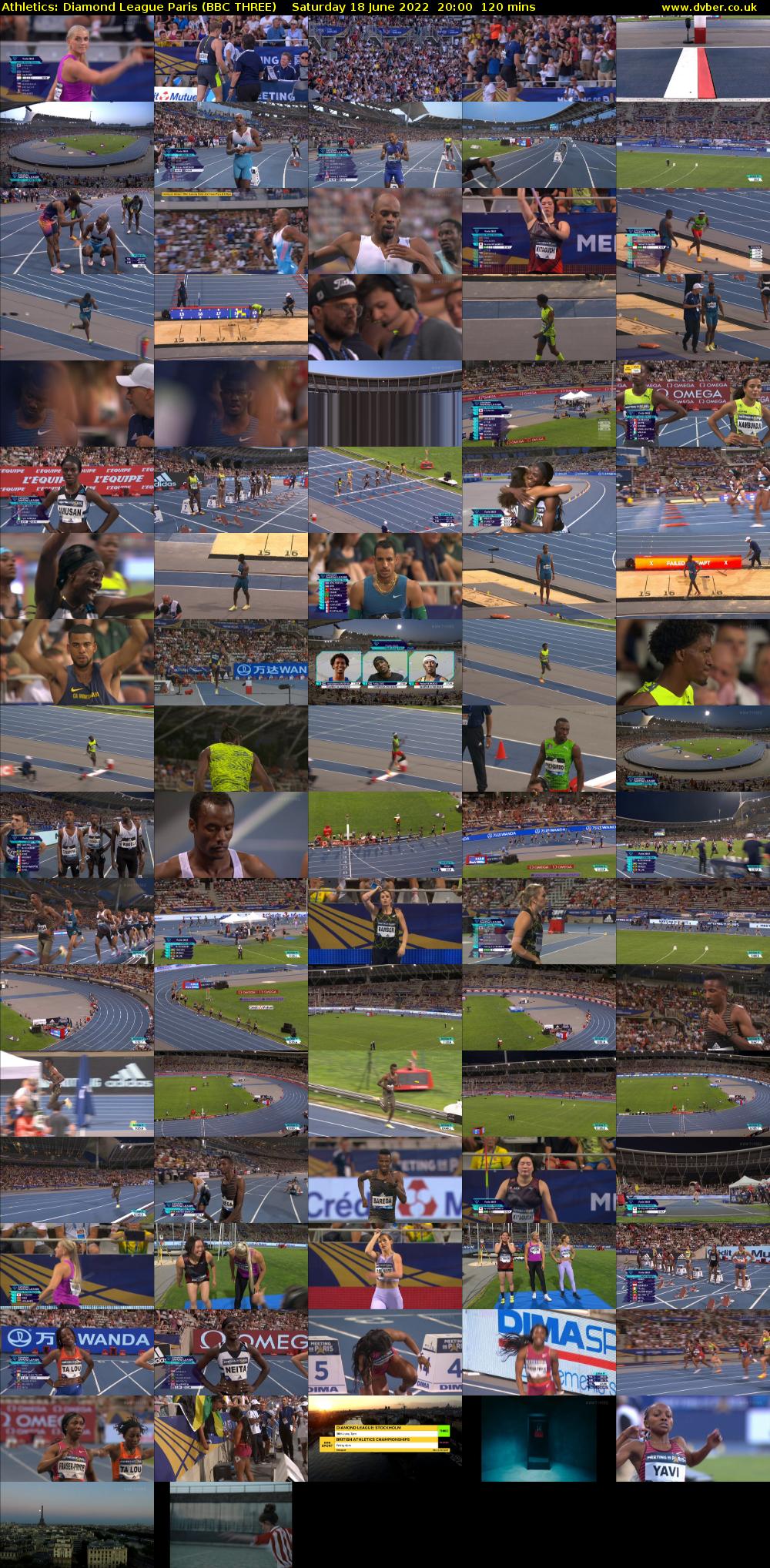 Athletics: Diamond League Paris (BBC THREE) Saturday 18 June 2022 20:00 - 22:00