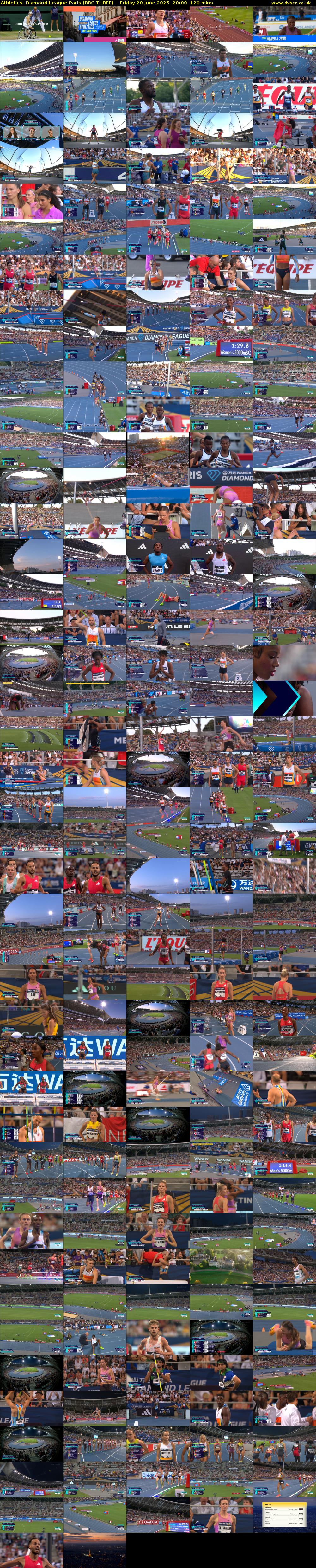Athletics: Diamond League Paris (BBC THREE) Friday 20 June 2025 20:00 - 22:00