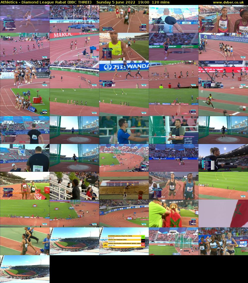 Athletics - Diamond League Rabat (BBC THREE) Sunday 5 June 2022 19:00 - 21:00