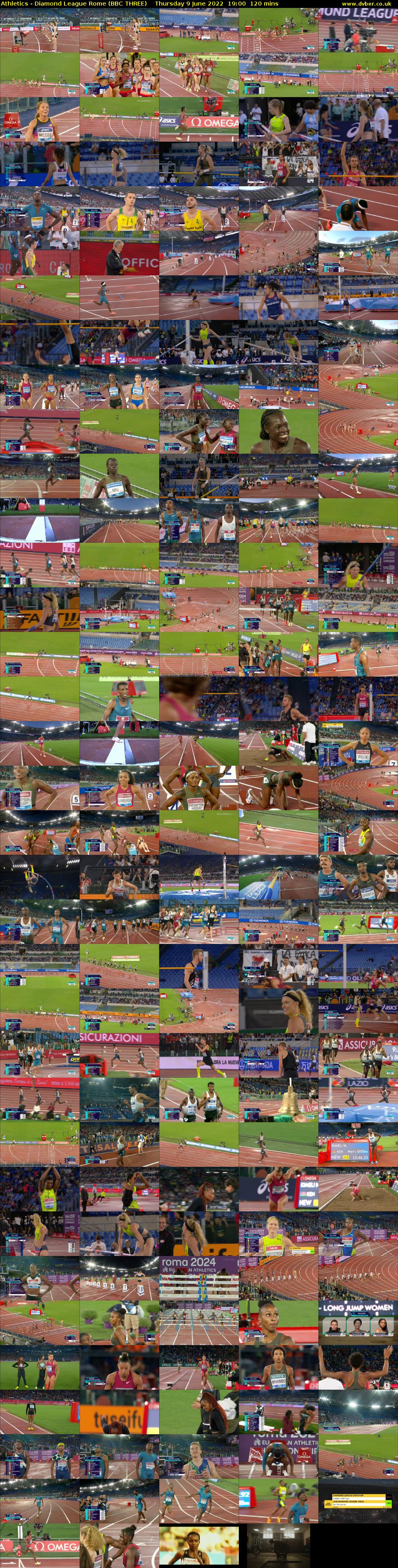 Athletics - Diamond League Rome (BBC THREE) Thursday 9 June 2022 19:00 - 21:00