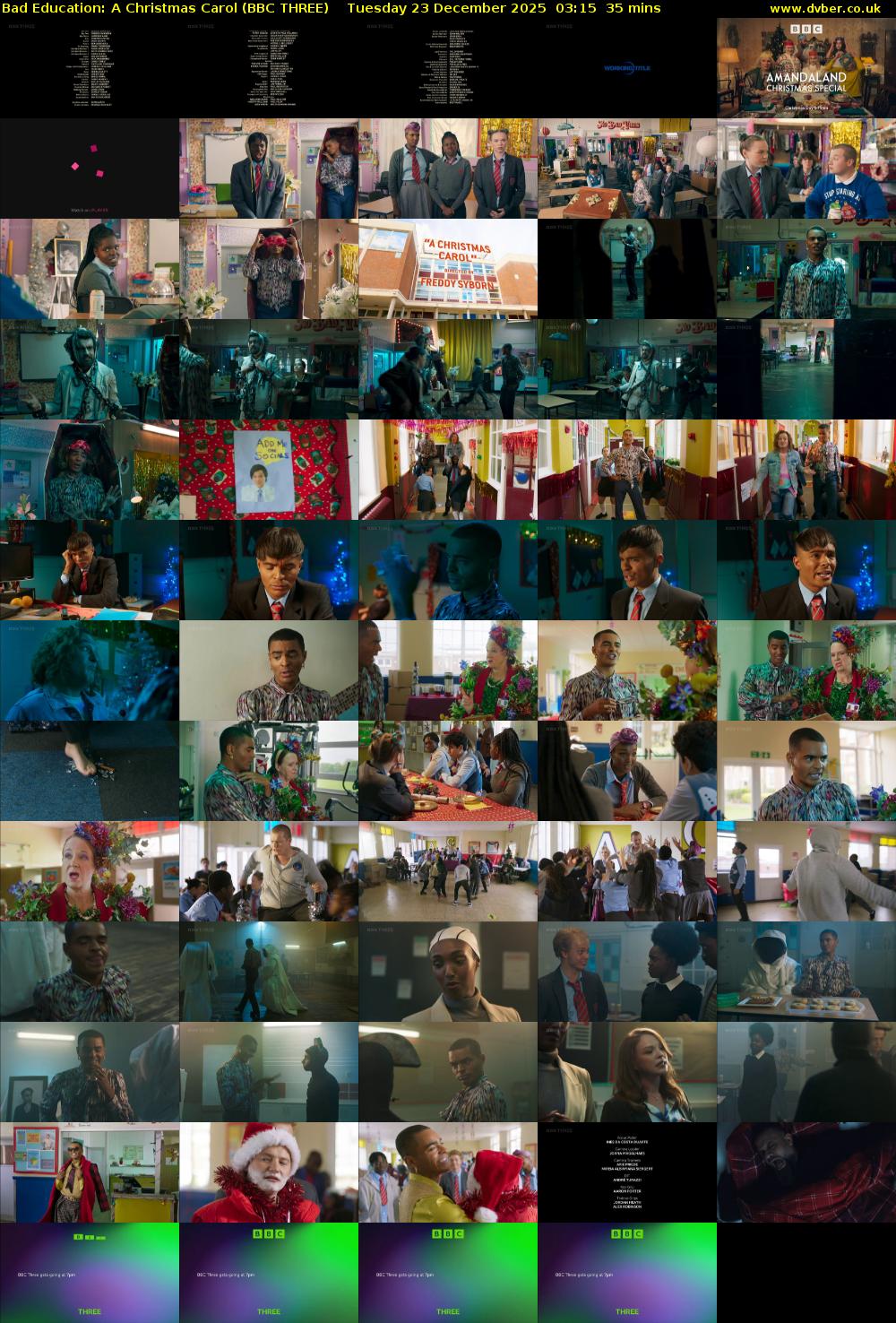 Bad Education: A Christmas Carol (BBC THREE) Tuesday 23 December 2025 03:15 - 03:50