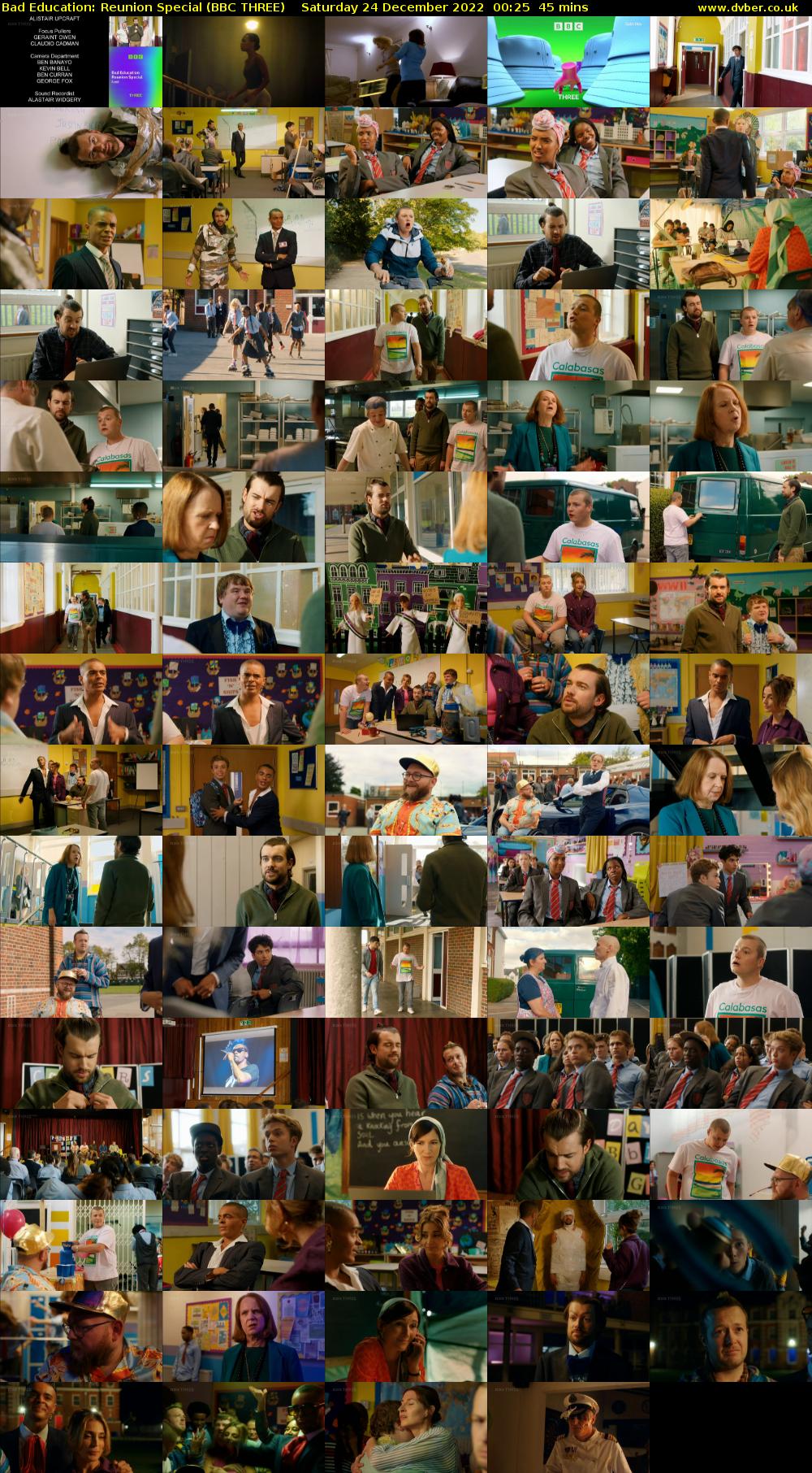 Bad Education: Reunion Special (BBC THREE) Saturday 24 December 2022 00:25 - 01:10