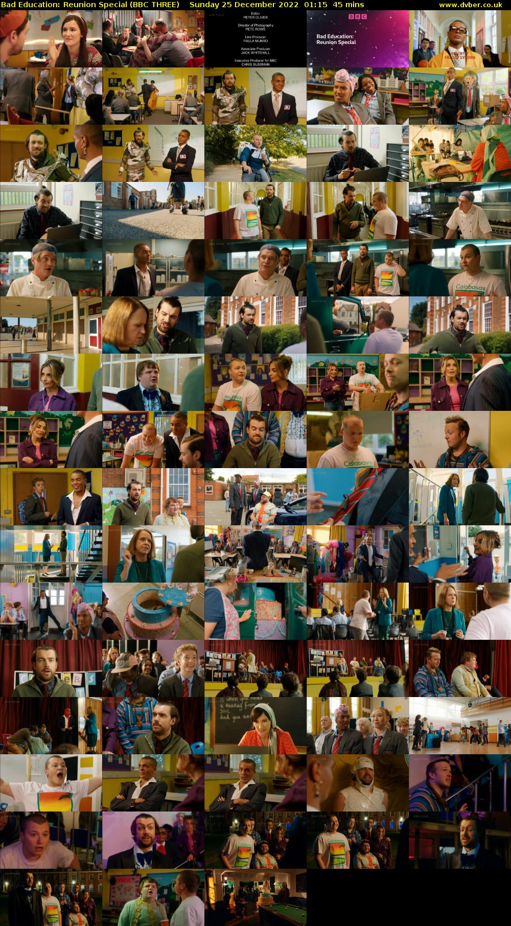 Bad Education: Reunion Special (BBC THREE) Sunday 25 December 2022 01:15 - 02:00