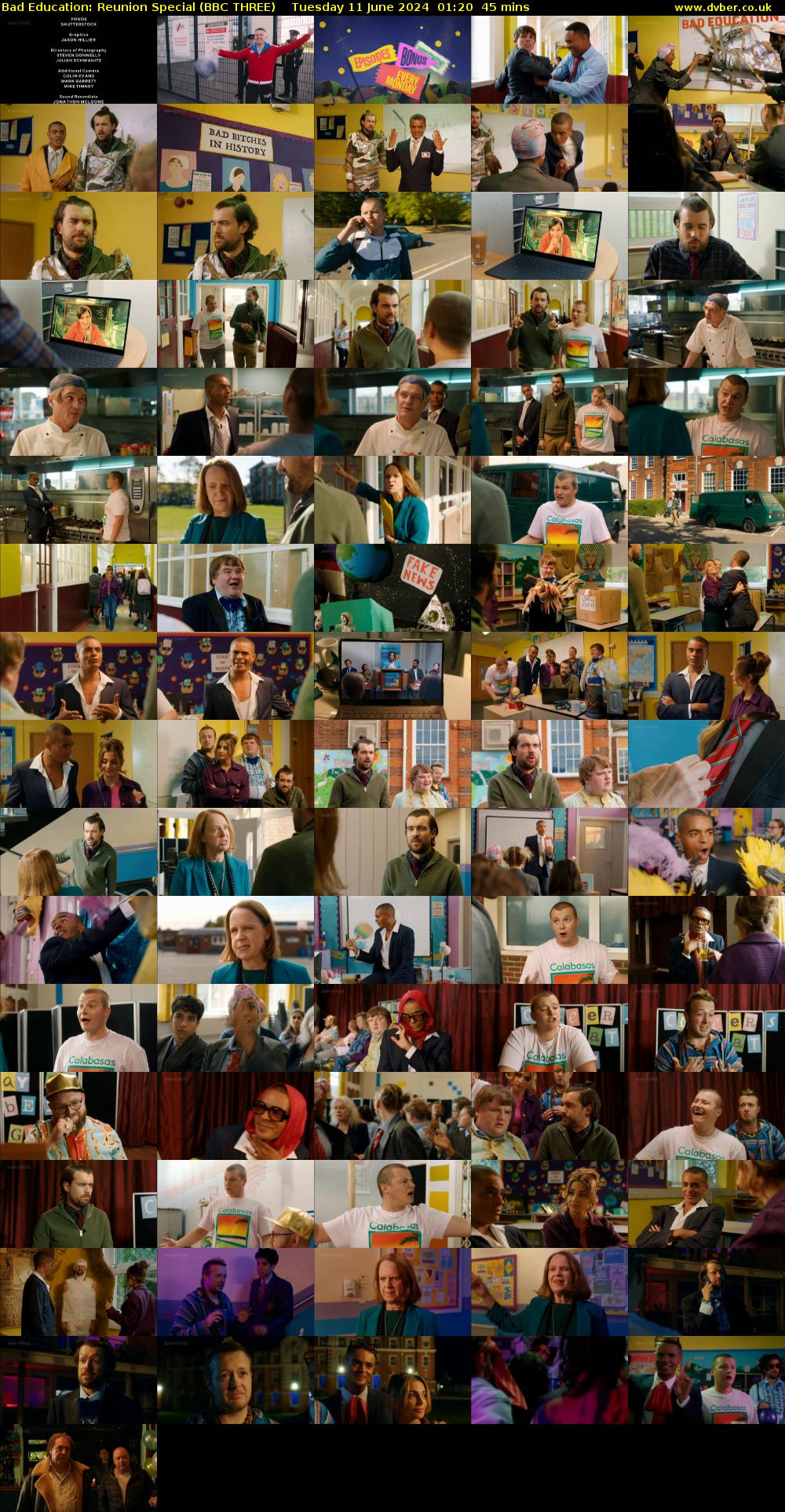 Bad Education: Reunion Special (BBC THREE) Tuesday 11 June 2024 01:20 - 02:05