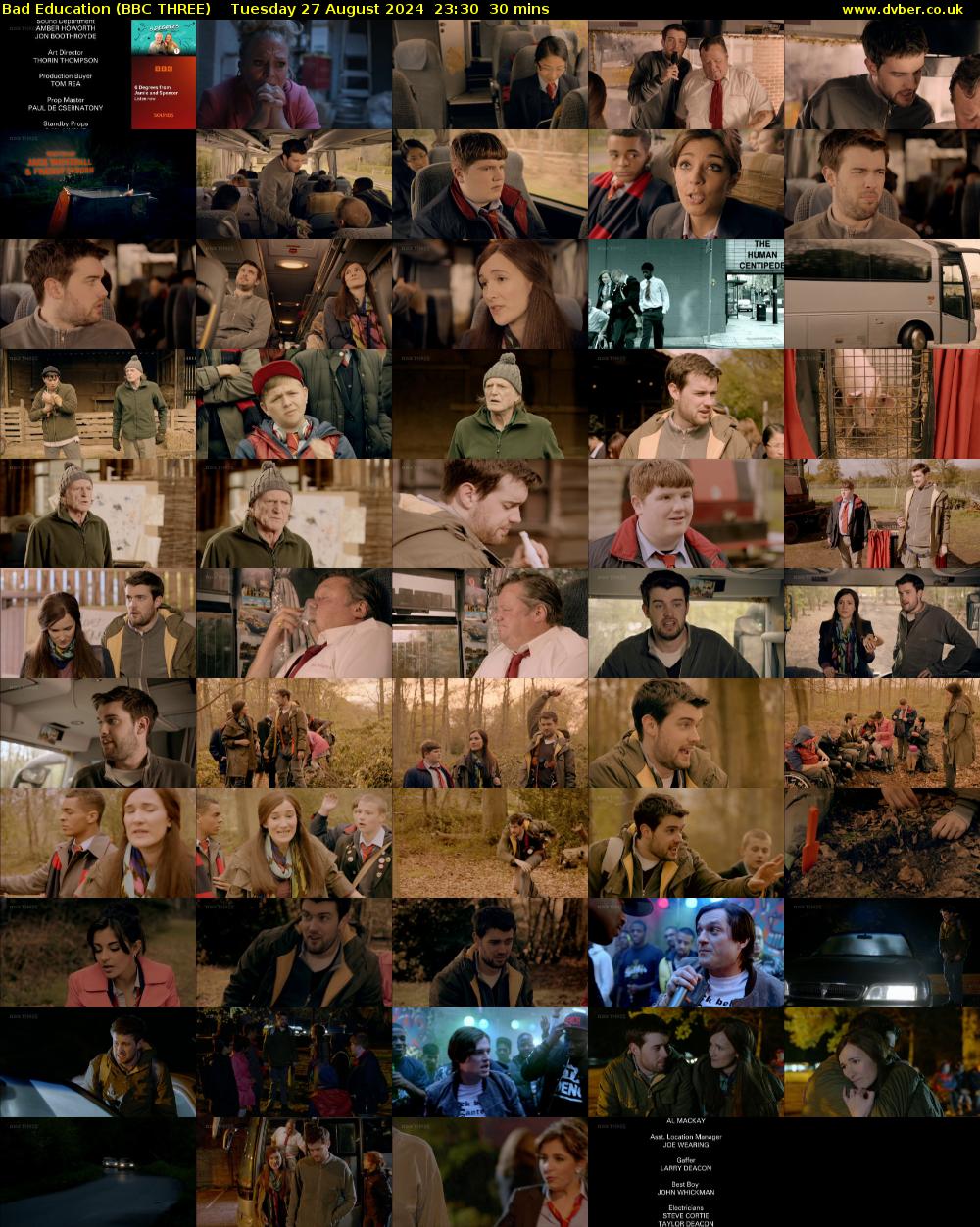 Bad Education (BBC THREE) Tuesday 27 August 2024 23:30 - 00:00