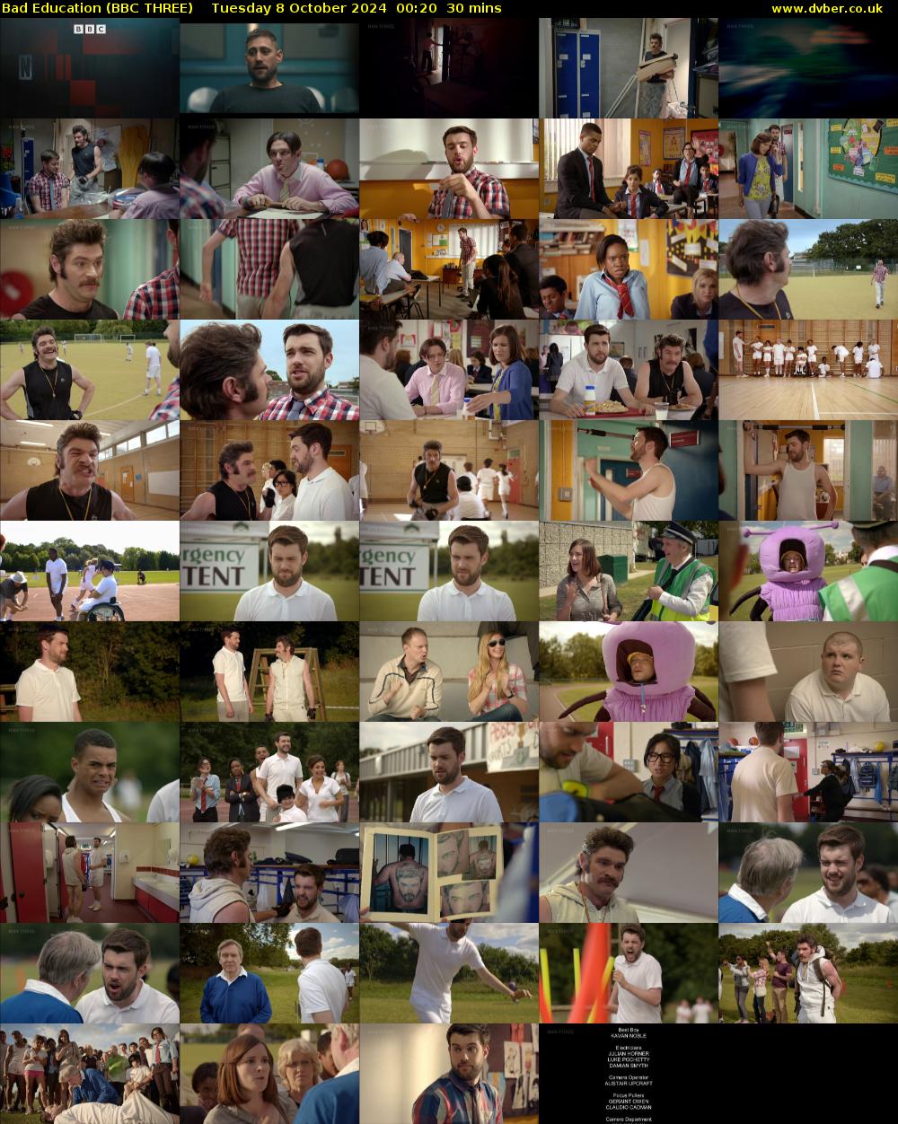 Bad Education (BBC THREE) Tuesday 8 October 2024 00:20 - 00:50