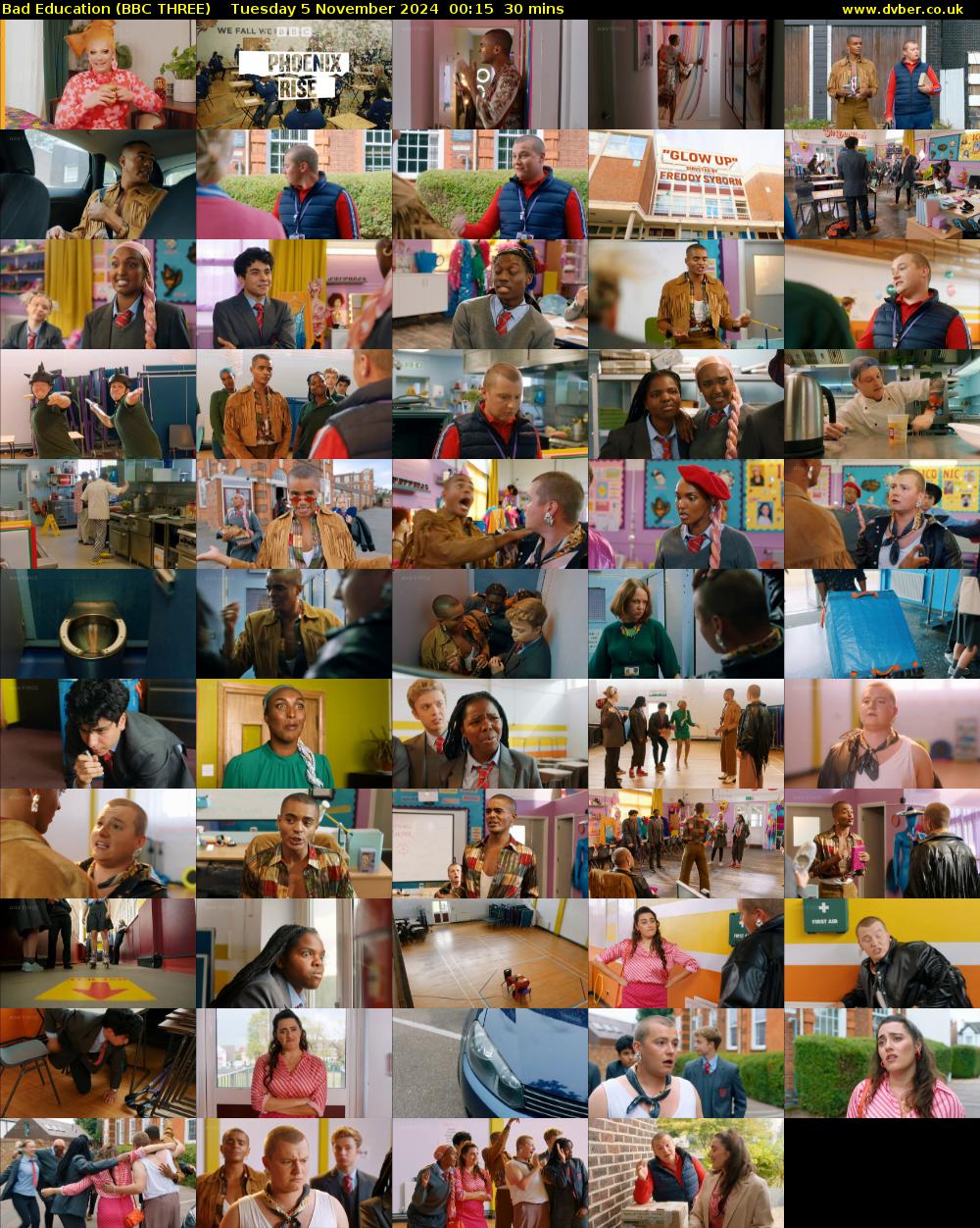 Bad Education (BBC THREE) Tuesday 5 November 2024 00:15 - 00:45