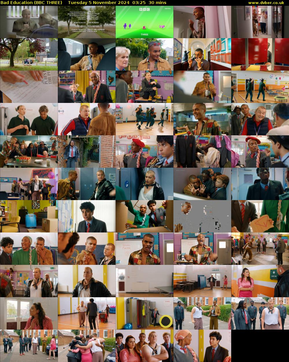 Bad Education (BBC THREE) Tuesday 5 November 2024 03:25 - 03:55