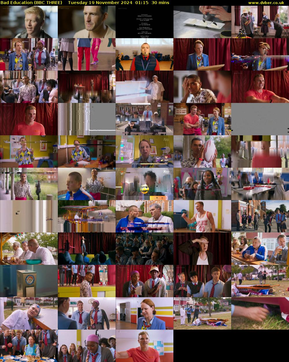 Bad Education (BBC THREE) Tuesday 19 November 2024 01:15 - 01:45