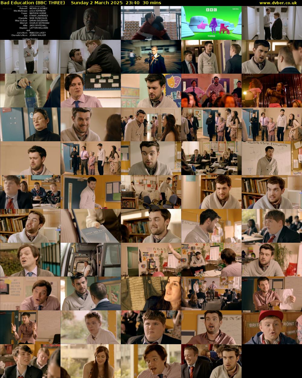 Bad Education (BBC THREE) Sunday 2 March 2025 23:40 - 00:10