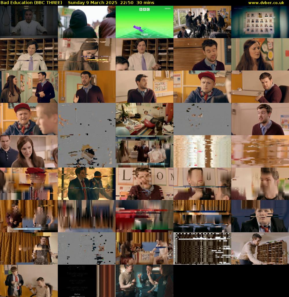 Bad Education (BBC THREE) Sunday 9 March 2025 22:50 - 23:20