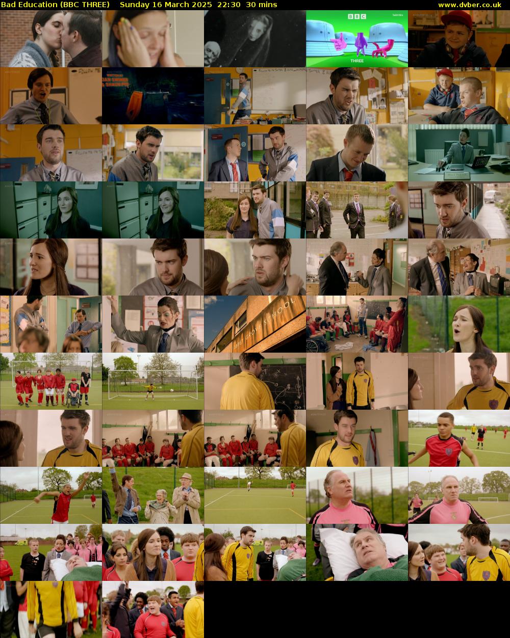 Bad Education (BBC THREE) Sunday 16 March 2025 22:30 - 23:00