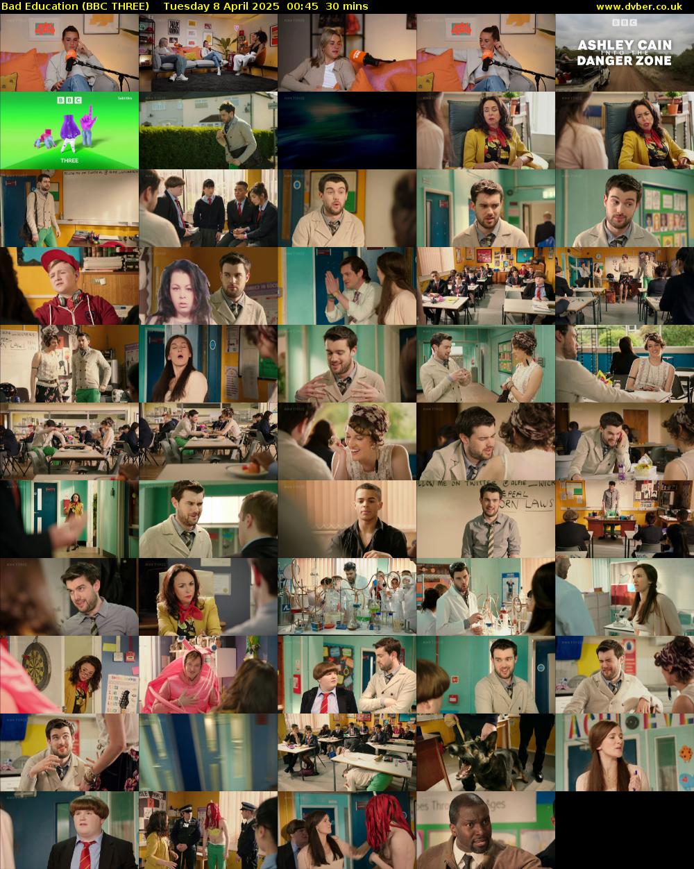 Bad Education (BBC THREE) Tuesday 8 April 2025 00:45 - 01:15