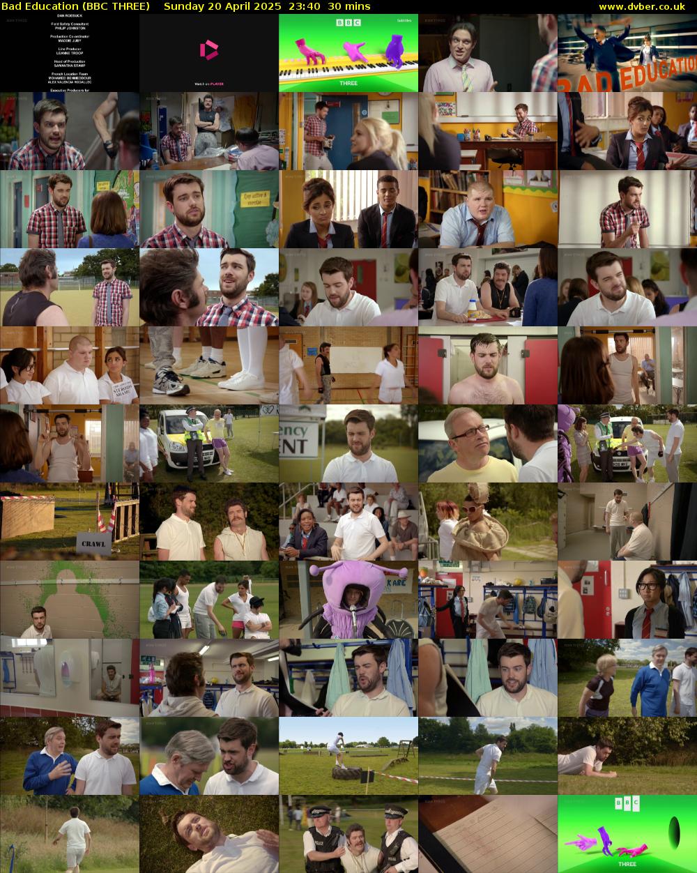 Bad Education (BBC THREE) Sunday 20 April 2025 23:40 - 00:10