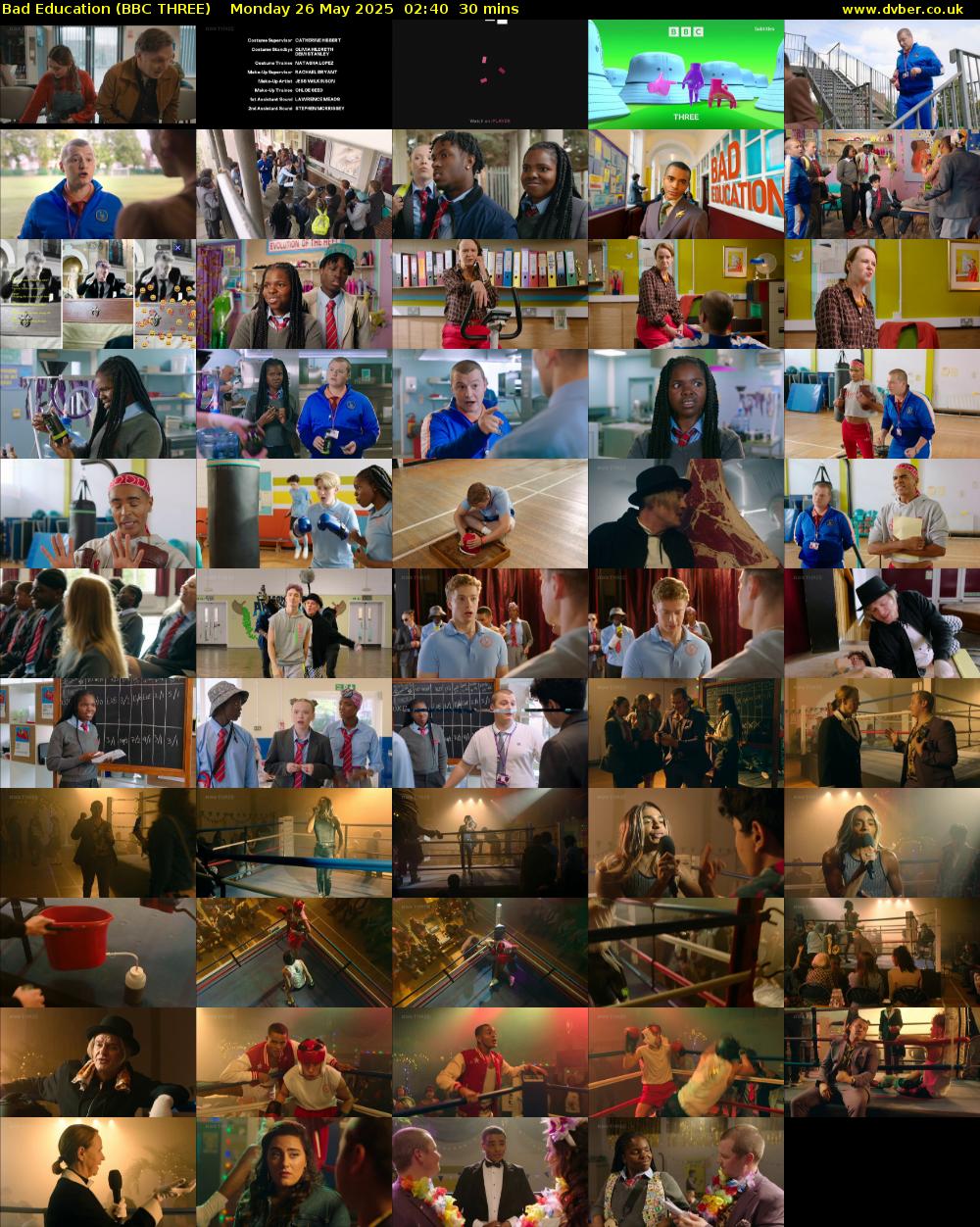 Bad Education (BBC THREE) Monday 26 May 2025 02:40 - 03:10