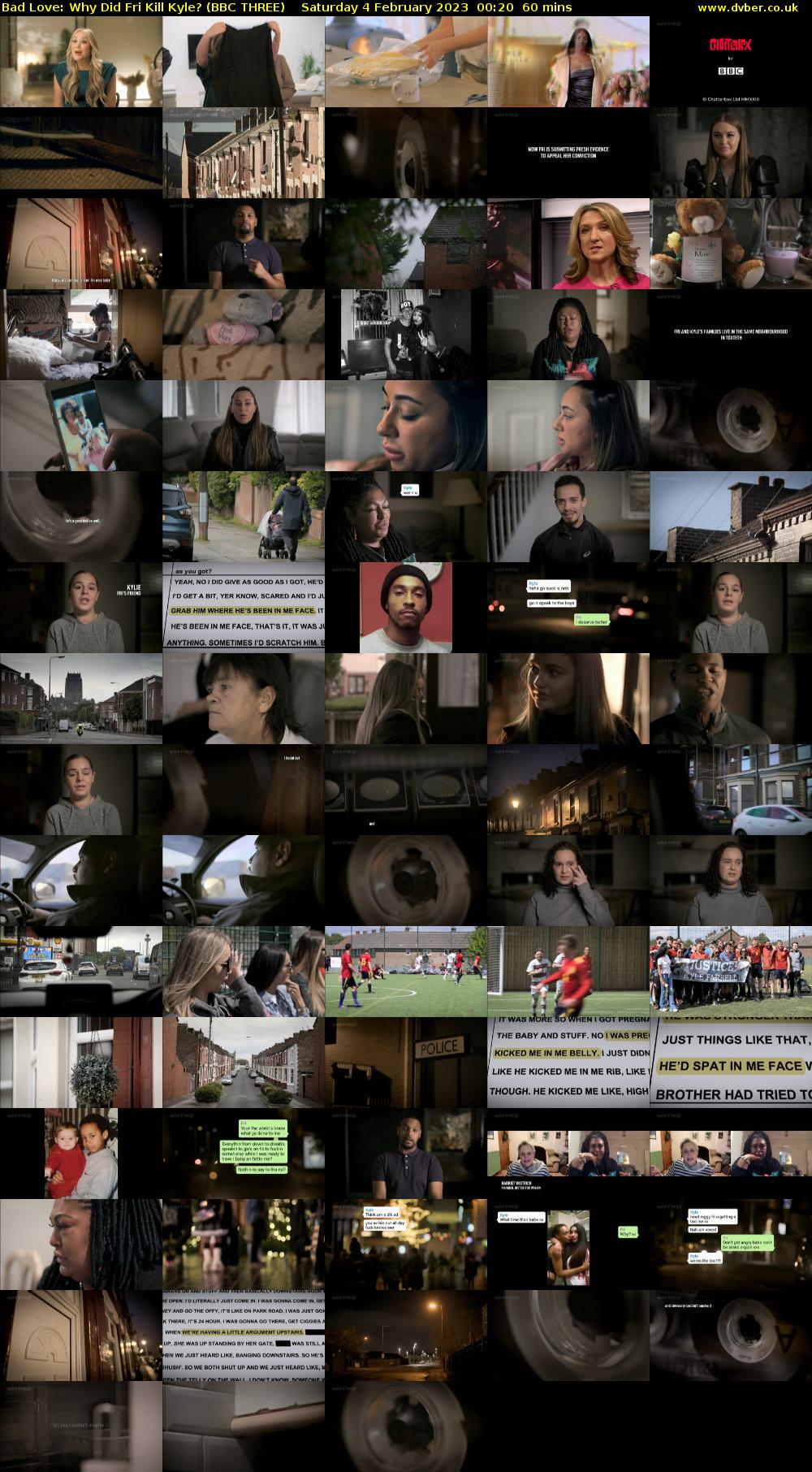 Bad Love: Why Did Fri Kill Kyle? (BBC THREE) Saturday 4 February 2023 00:20 - 01:20