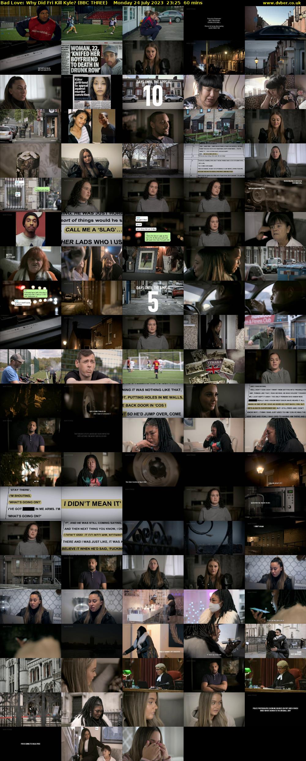 Bad Love: Why Did Fri Kill Kyle? (BBC THREE) Monday 24 July 2023 23:25 - 00:25