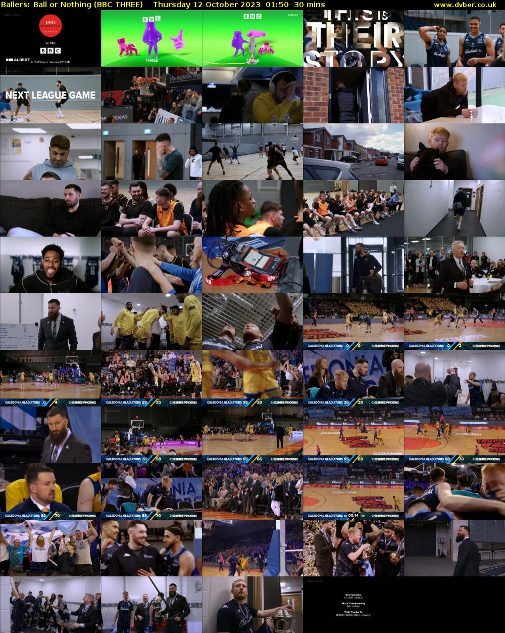 Ballers: Ball or Nothing (BBC THREE) Thursday 12 October 2023 01:50 - 02:20