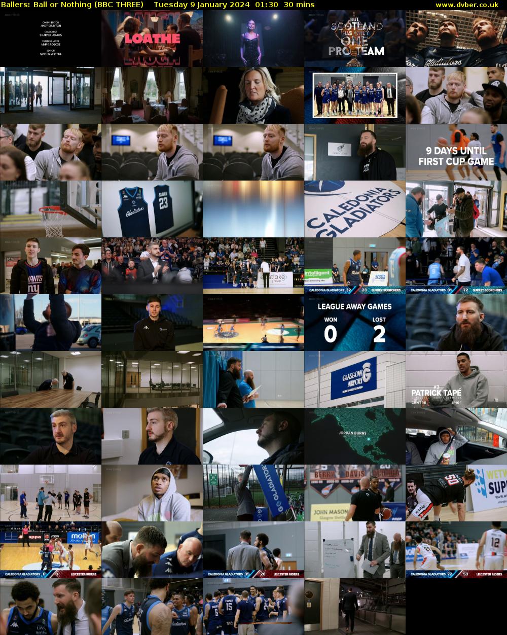 Ballers: Ball or Nothing (BBC THREE) Tuesday 9 January 2024 01:30 - 02:00