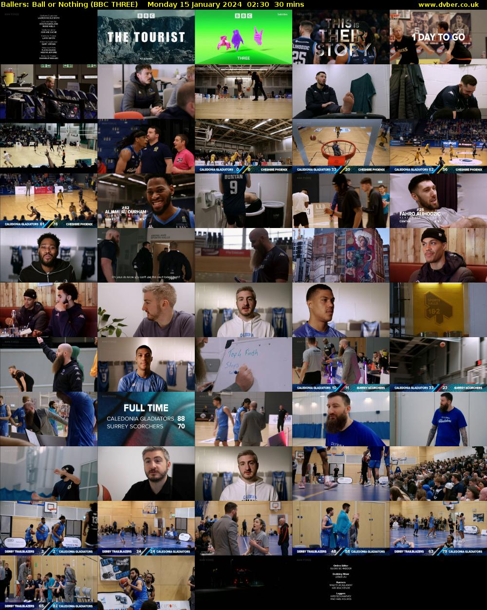 Ballers: Ball or Nothing (BBC THREE) Monday 15 January 2024 02:30 - 03:00