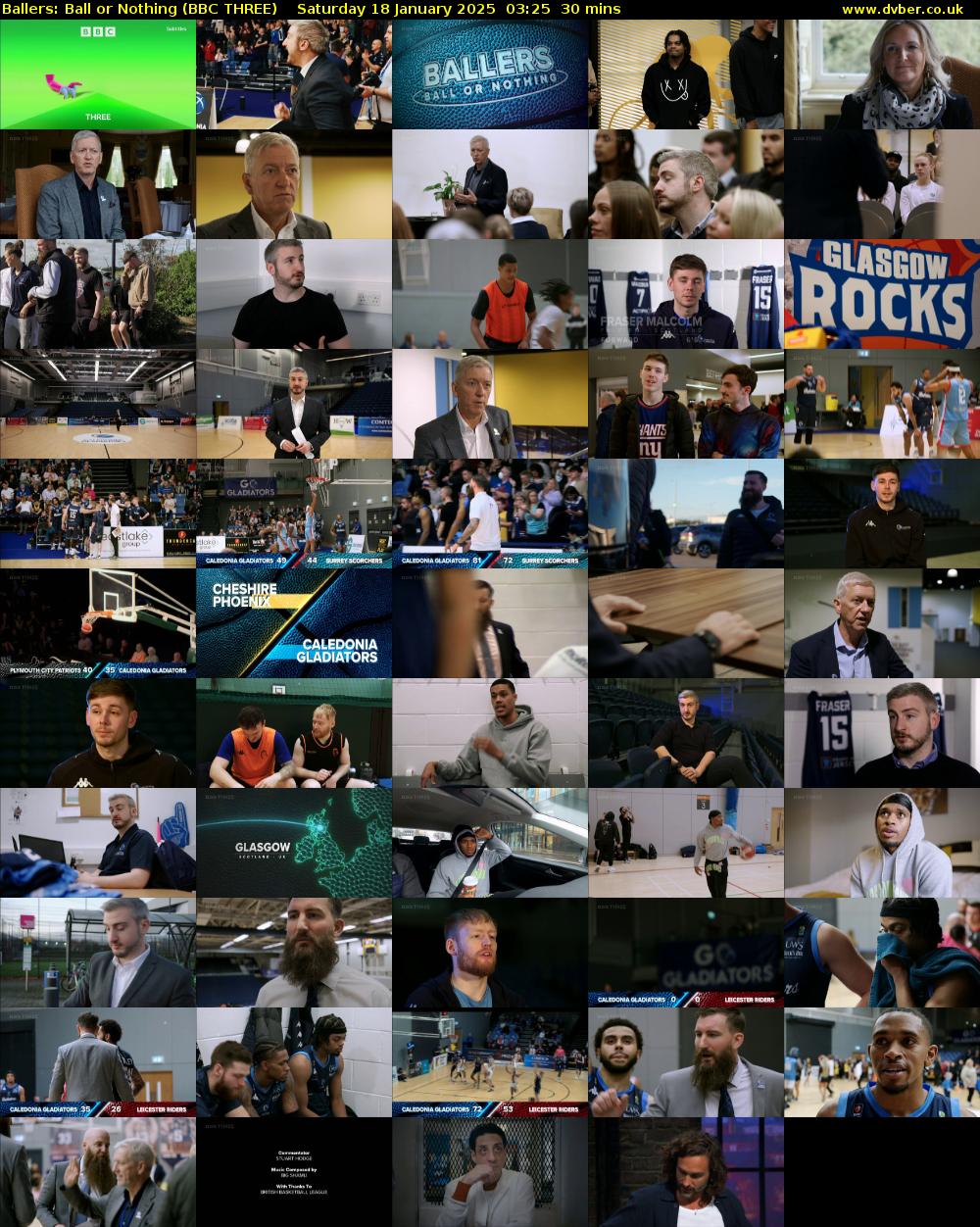 Ballers: Ball or Nothing (BBC THREE) Saturday 18 January 2025 03:25 - 03:55