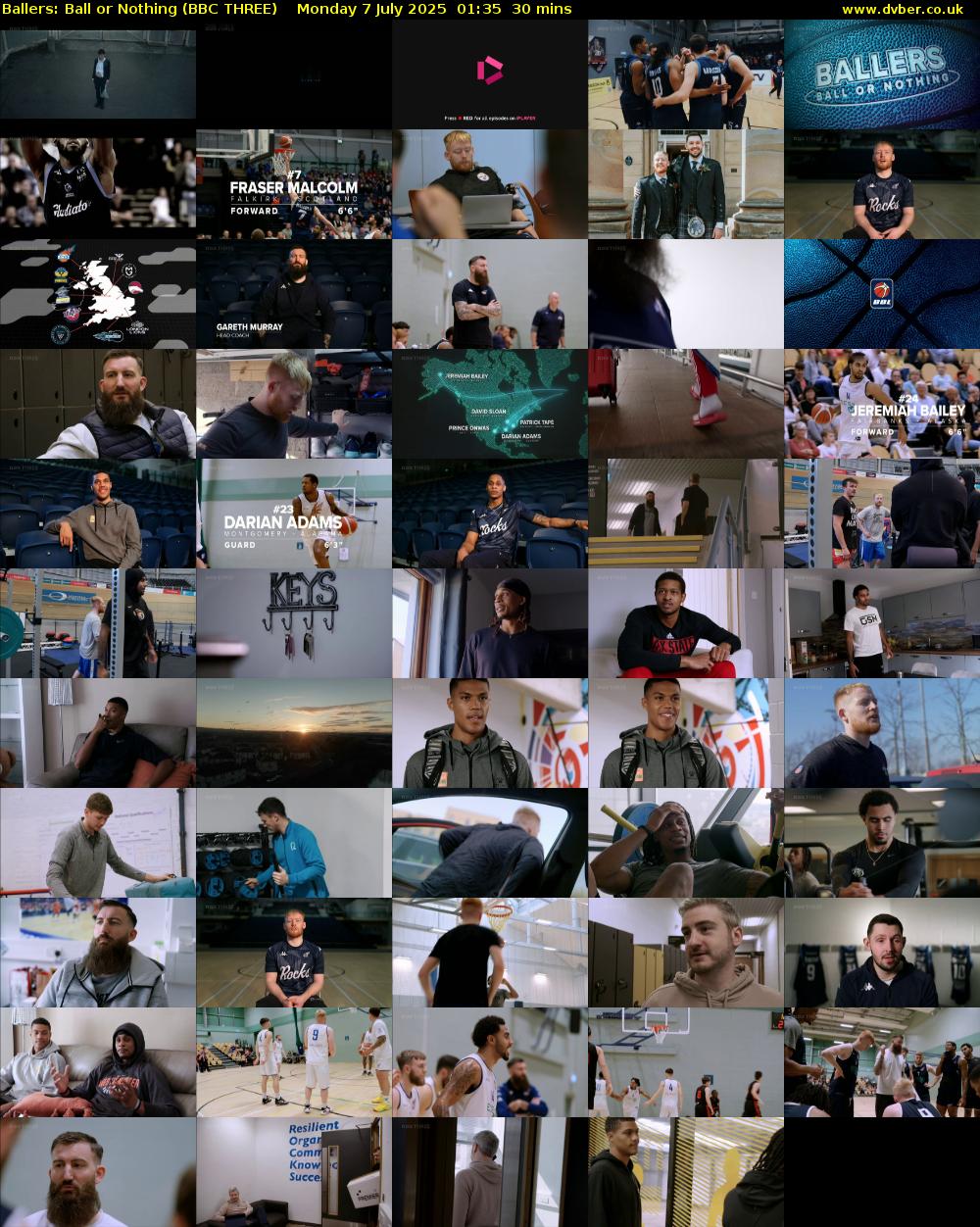 Ballers: Ball or Nothing (BBC THREE) Monday 7 July 2025 01:35 - 02:05