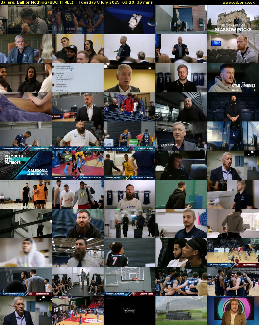 Ballers: Ball or Nothing (BBC THREE) Tuesday 8 July 2025 03:20 - 03:50