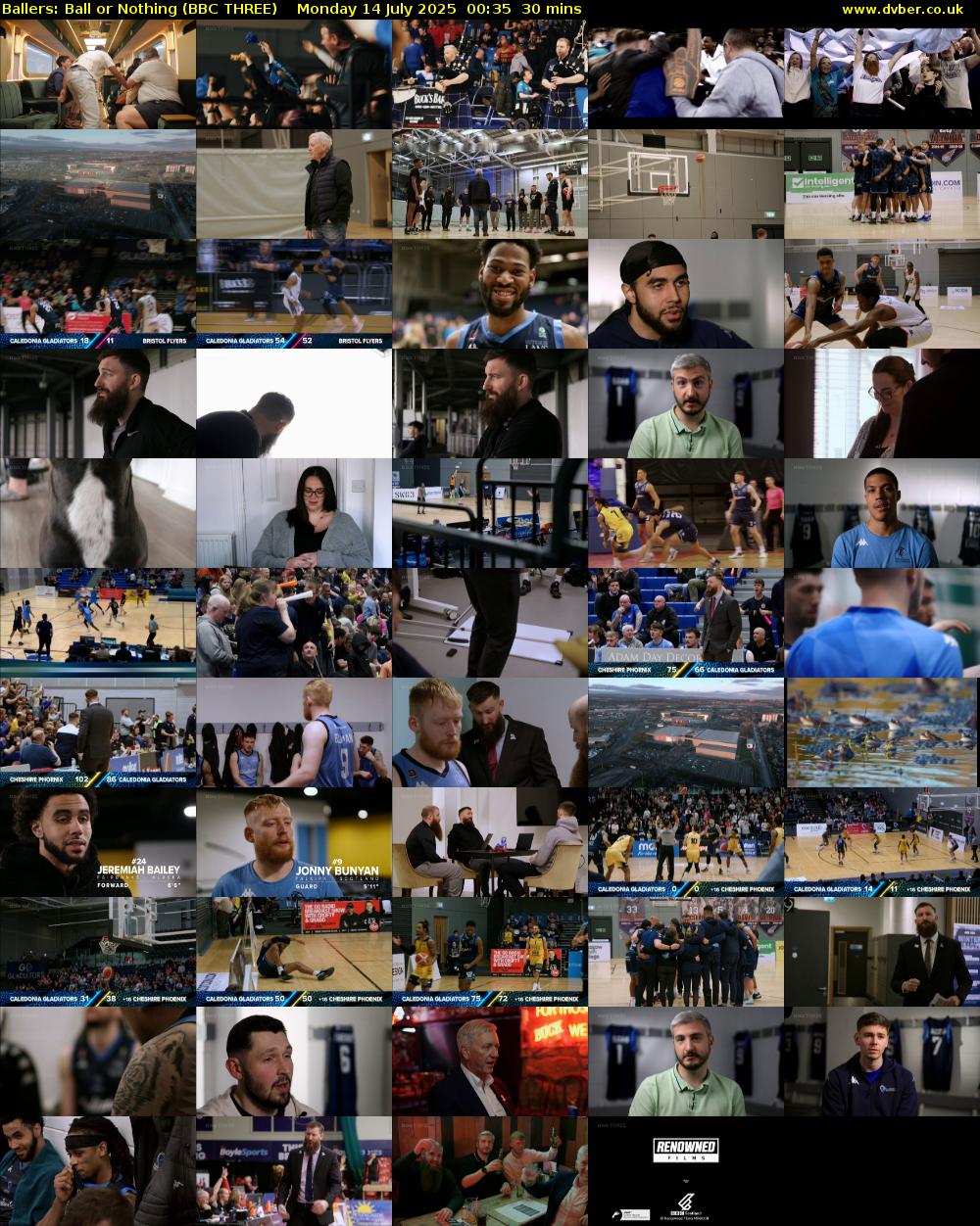 Ballers: Ball or Nothing (BBC THREE) Monday 14 July 2025 00:35 - 01:05