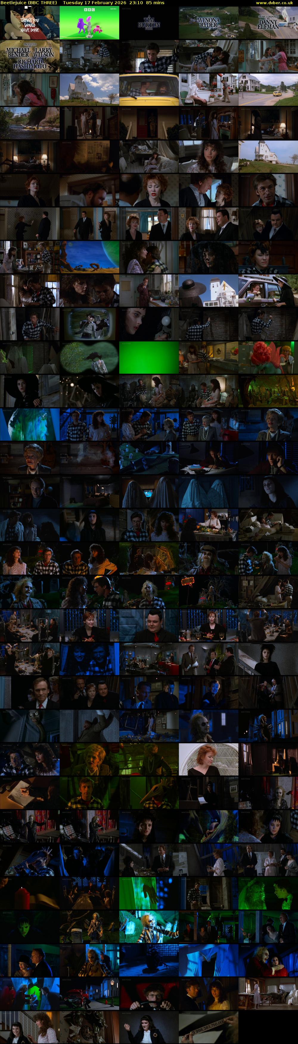 Beetlejuice (BBC THREE) Tuesday 17 February 2026 23:10 - 00:35