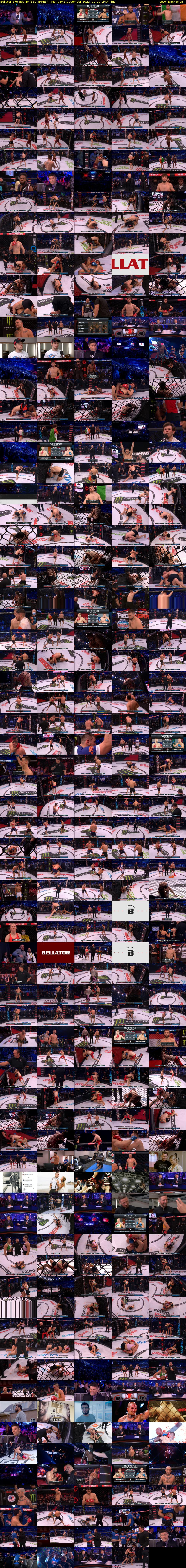Bellator 275 Replay (BBC THREE) Monday 5 December 2022 00:00 - 04:00