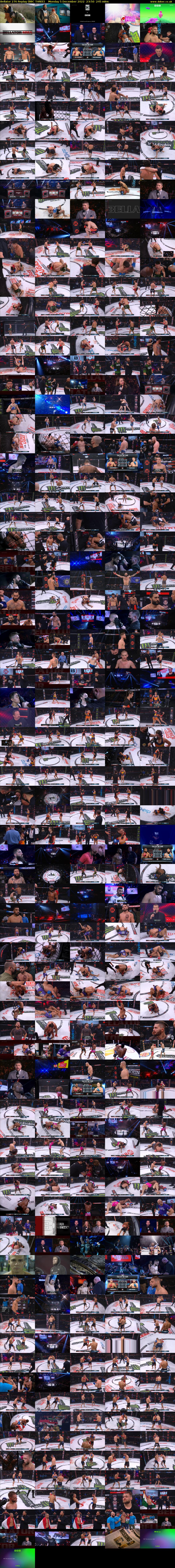 Bellator 276 Replay (BBC THREE) Monday 5 December 2022 23:50 - 03:55