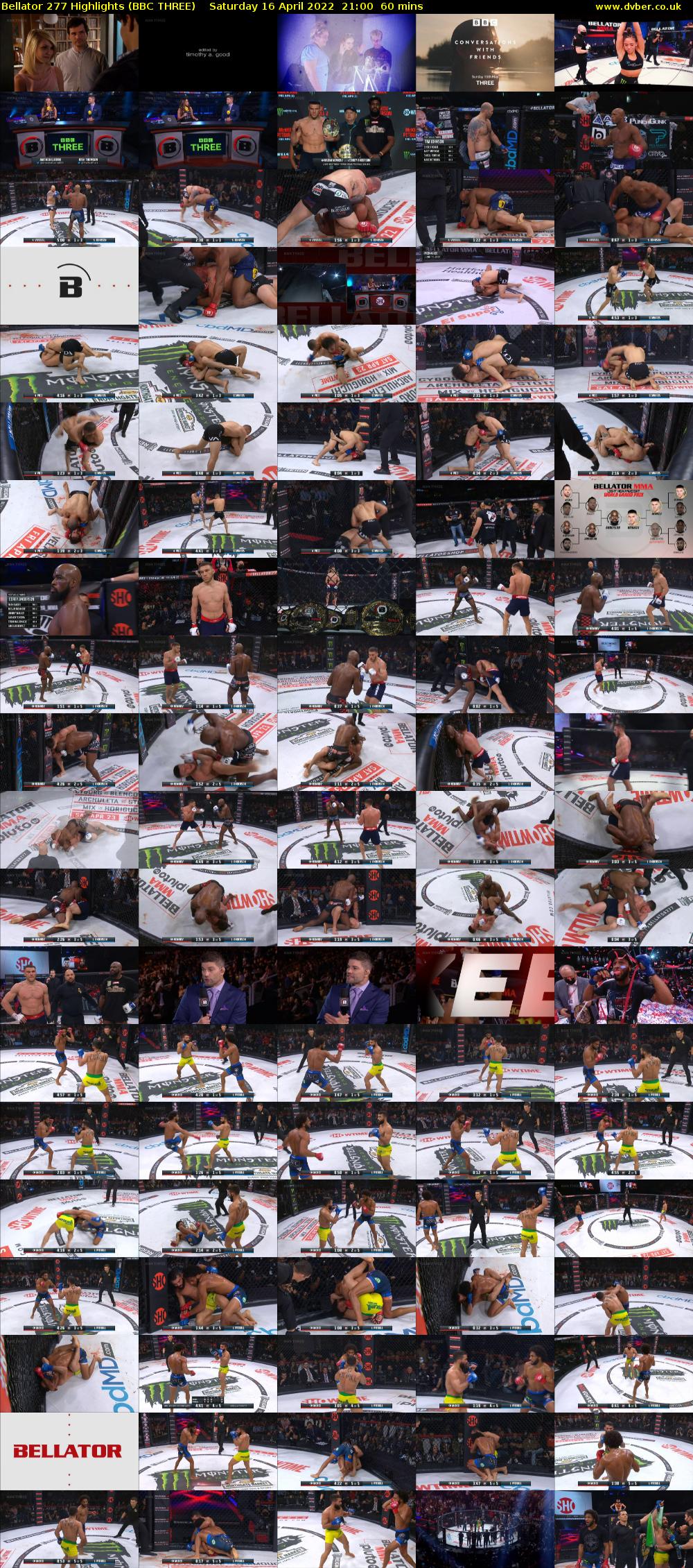 Bellator 277 Highlights (BBC THREE) Saturday 16 April 2022 21:00 - 22:00