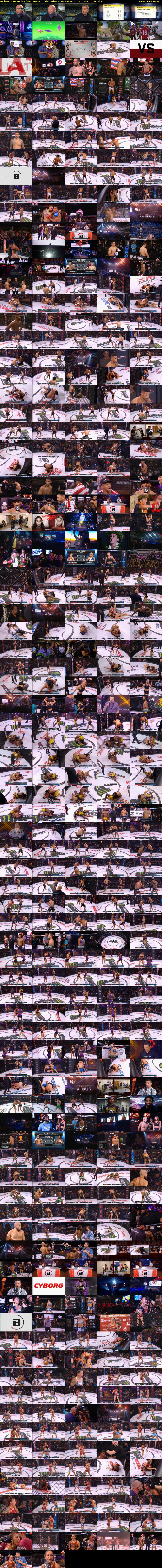 Bellator 279 Replay (BBC THREE) Thursday 8 December 2022 23:50 - 03:50