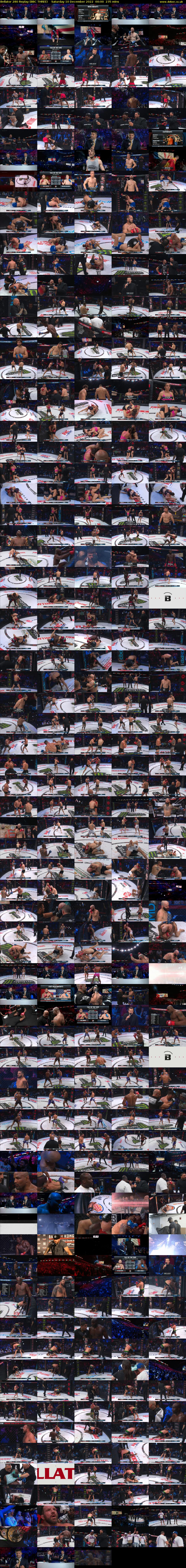 Bellator 280 Replay (BBC THREE) Saturday 10 December 2022 00:00 - 03:55