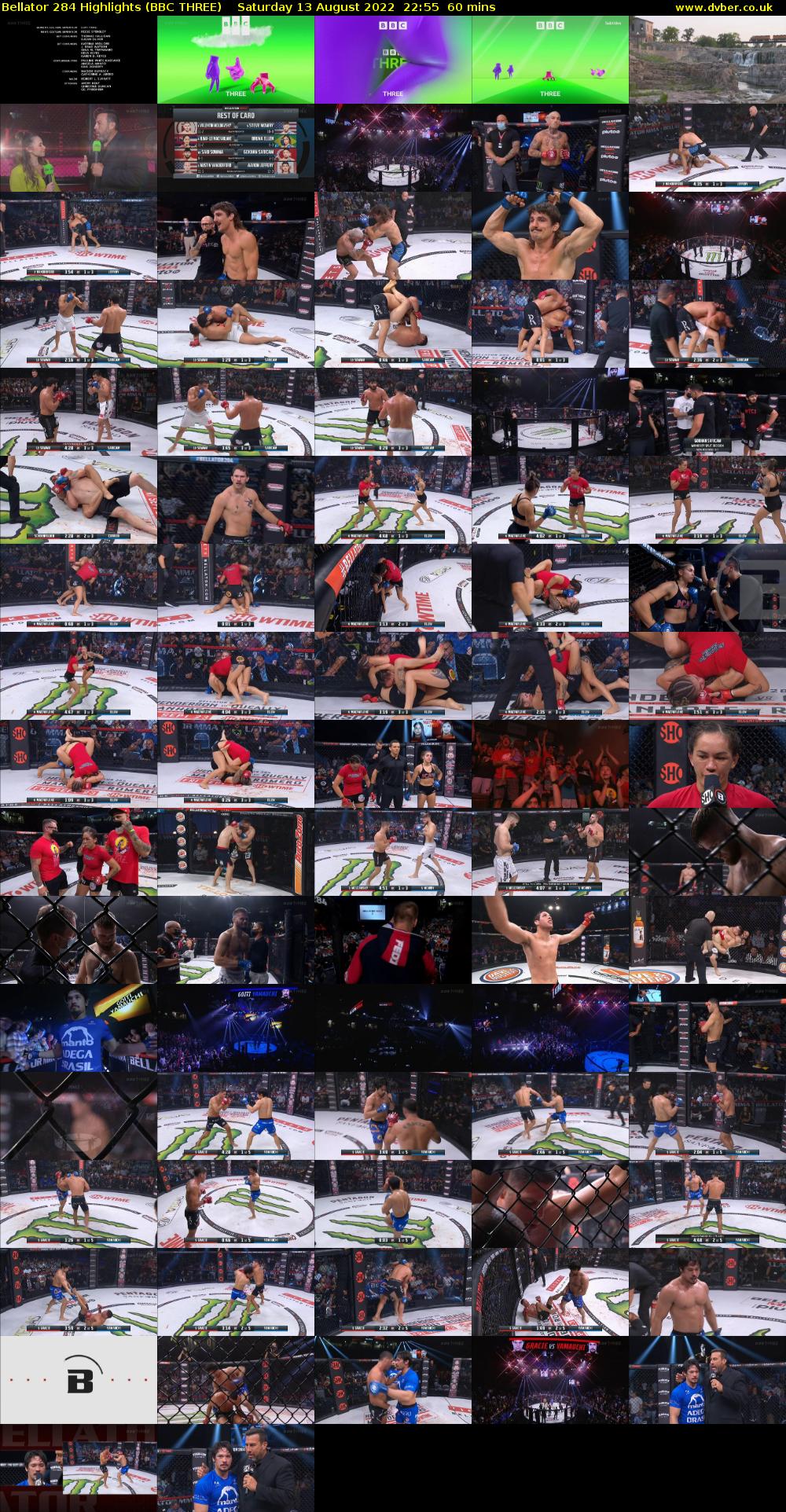 Bellator 284 Highlights (BBC THREE) Saturday 13 August 2022 22:55 - 23:55