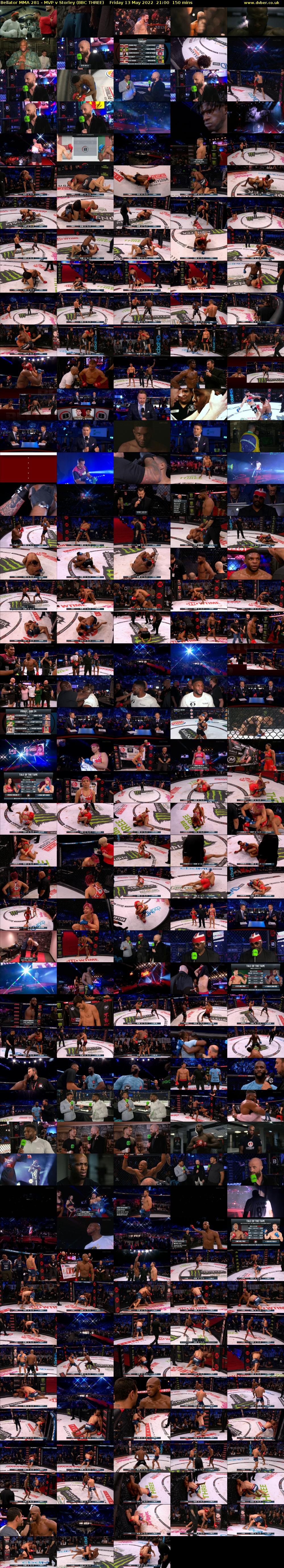 Bellator MMA 281 - MVP v Storley (BBC THREE) Friday 13 May 2022 21:00 - 23:30