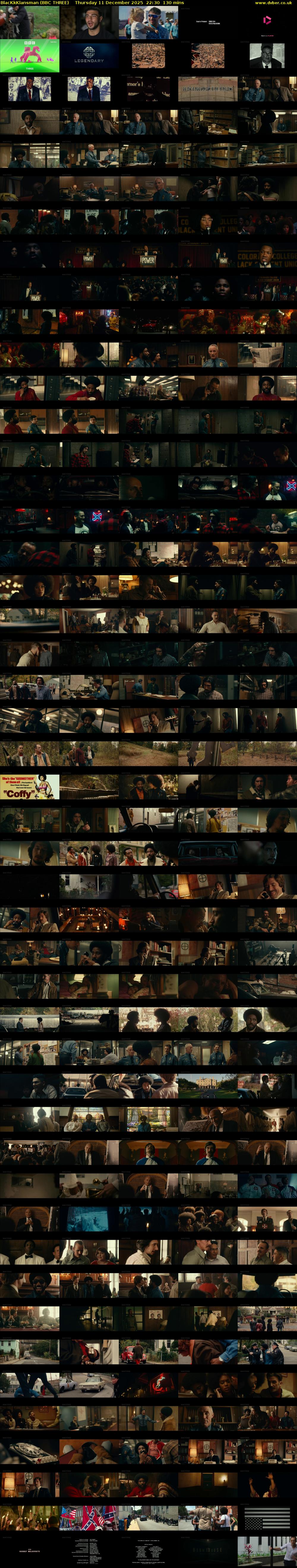 BlackkKlansman (BBC THREE) Thursday 11 December 2025 22:30 - 00:40