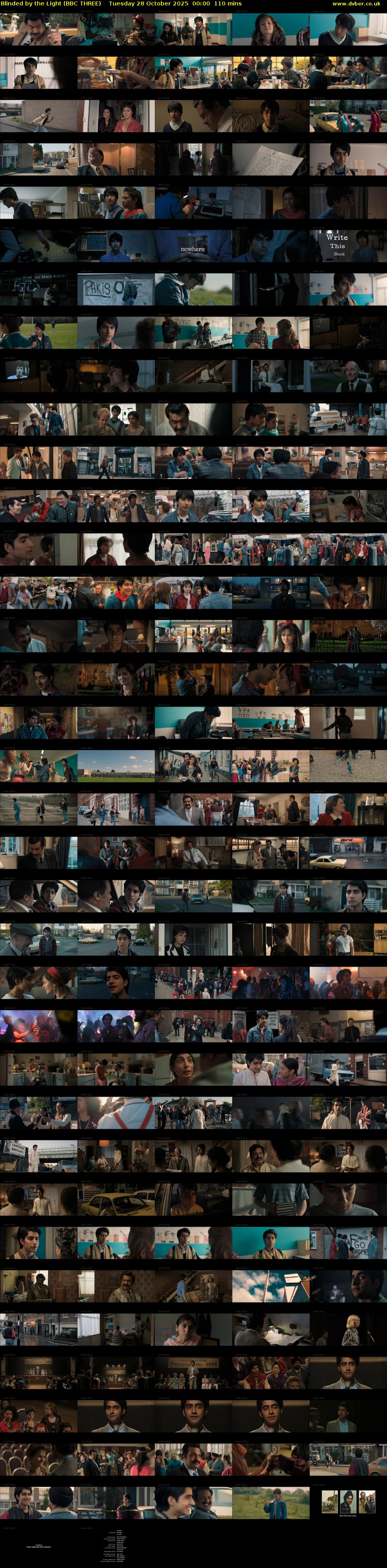 Blinded by the Light (BBC THREE) Tuesday 28 October 2025 00:00 - 01:50