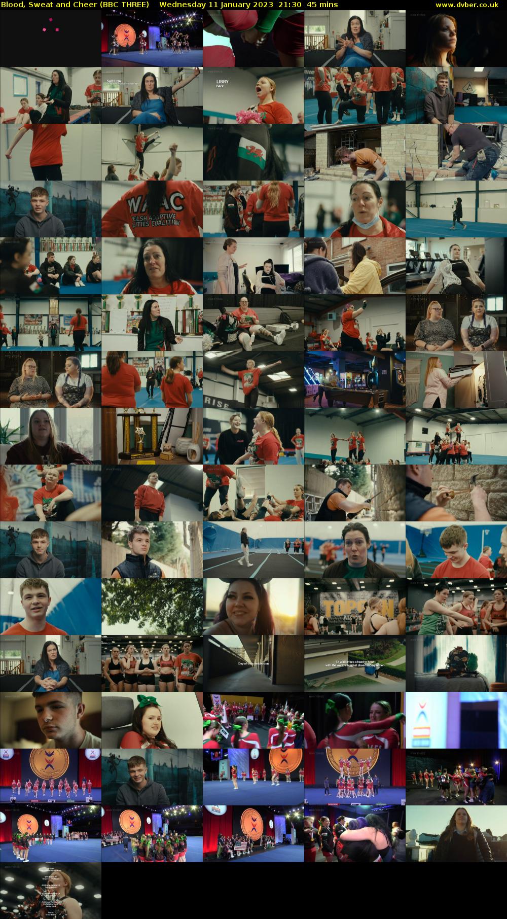 Blood, Sweat and Cheer (BBC THREE) Wednesday 11 January 2023 21:30 - 22:15