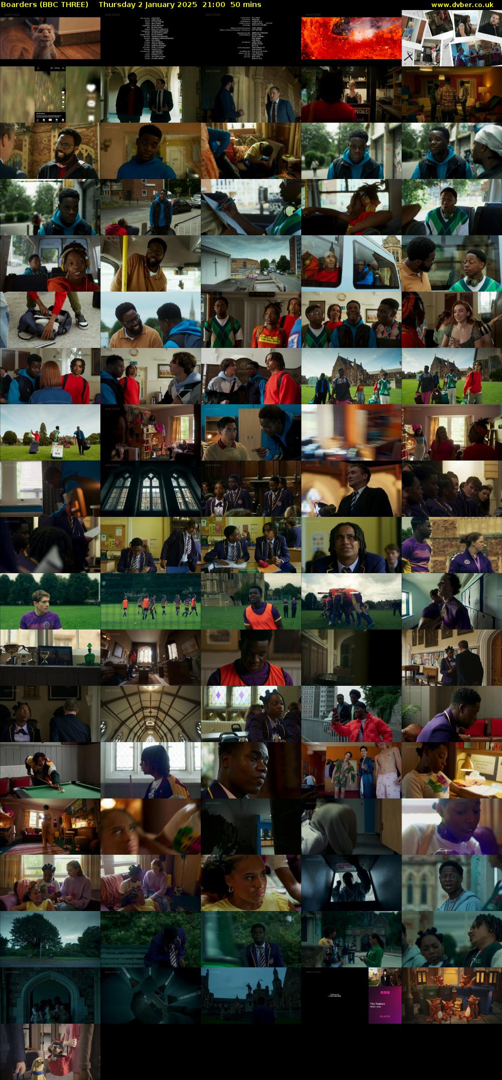 Boarders (BBC THREE) Thursday 2 January 2025 21:00 - 21:50